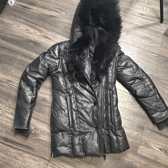 rudsak atelier noir xs black down winter parka jacket - Picture 10 of 11